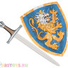 Комплект из меча и голубого щита