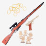 «Трофей снайпера - 2»: снайперская винтовка Мосина и пистолет Люгера, из дерева