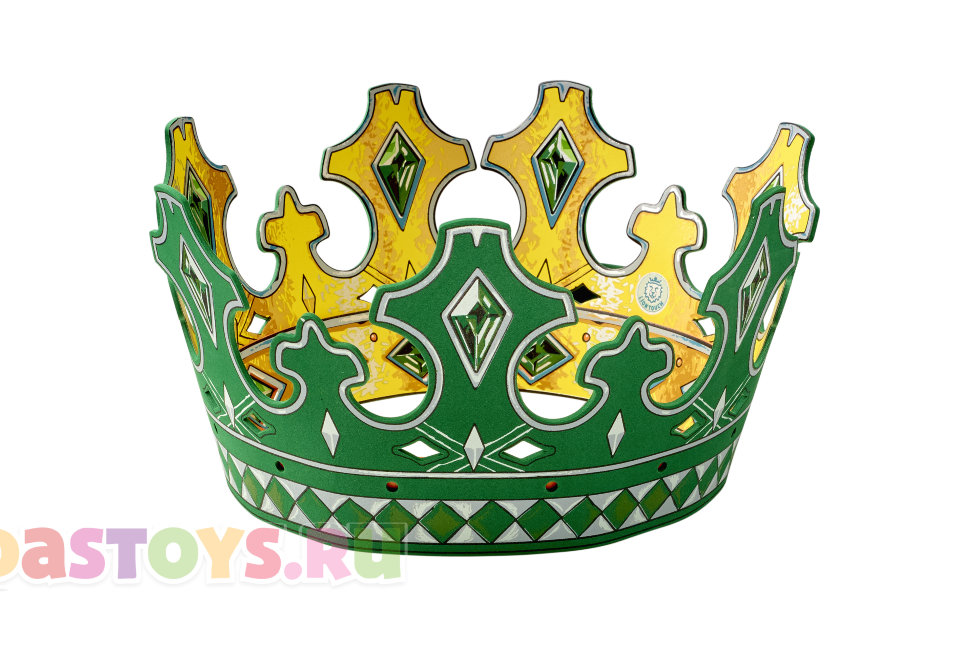 Корона короля зеленая