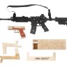 Набор резинкострелов Спецназ ФБР (штурмовая винтовка М4 и пистолет Глок)