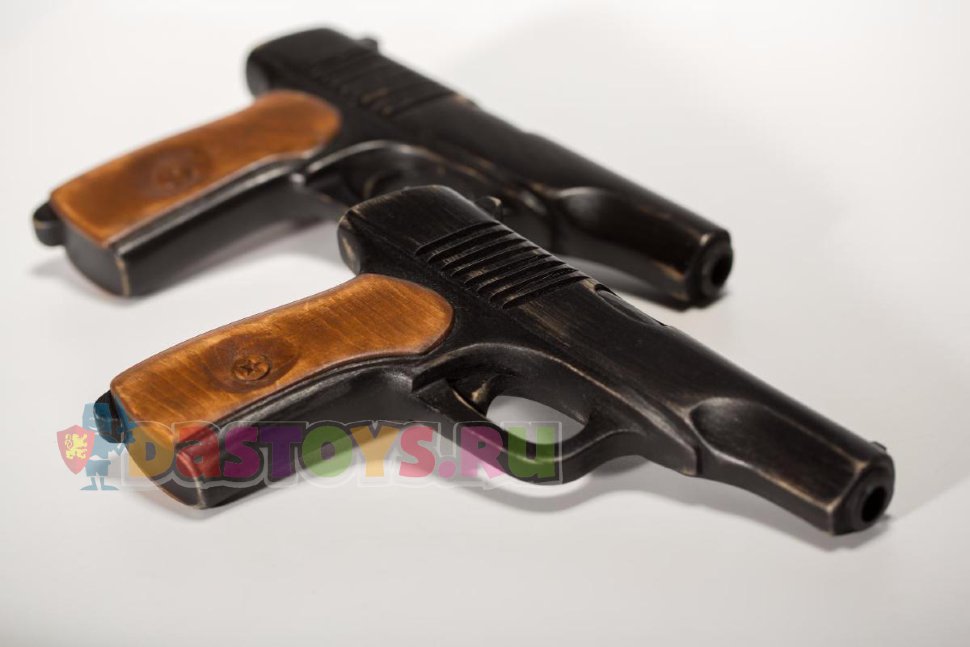 Деревянный пистолет ПМ, алтайский кедр