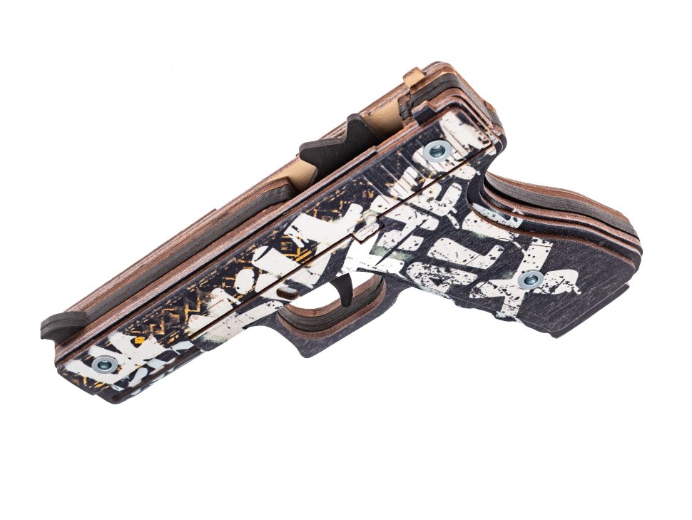 Пистолет «Глок» из игры CS:GO в скине «Пустынный повстанец» (деревянный)
