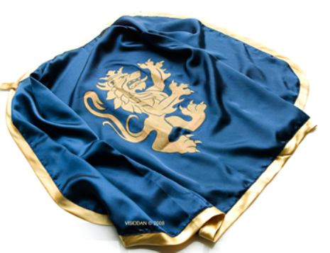 Синий рыцарский плащ для карнавального костюма Liontouch 