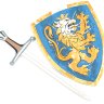 Комплект из меча и голубого щита
