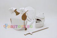 Набор игровой из картона &quot;Доспехи рыцаря&quot;, белый