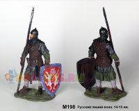 Оловянный солдатик Русский пеший воин, 14-15 вв.