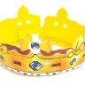  Золотая королевская корона с крестом и лилиями