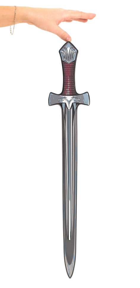 Серый меч с коричневой рукоятью 
