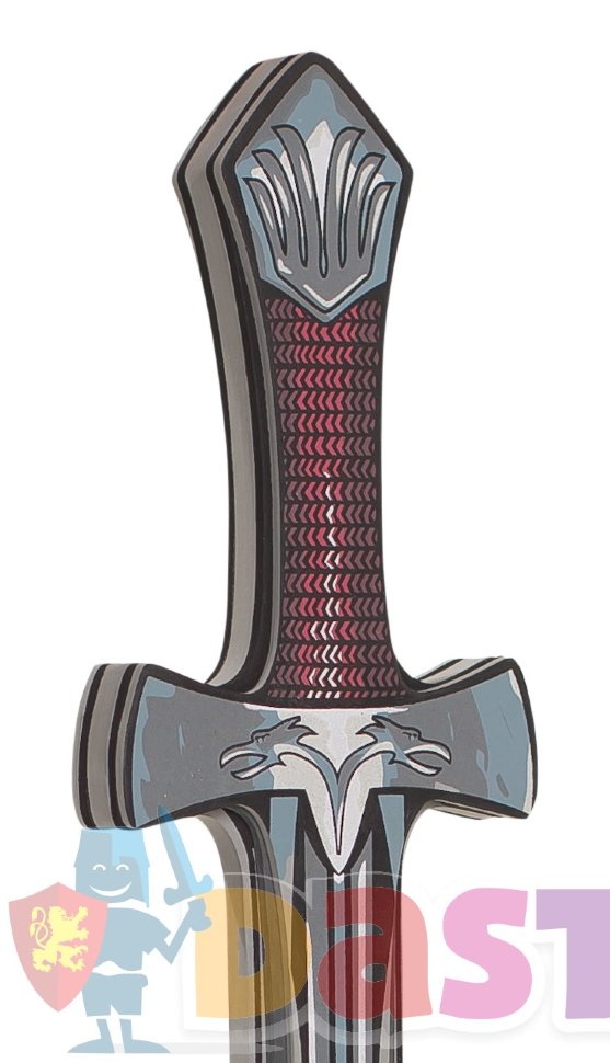 Серый меч с коричневой рукоятью