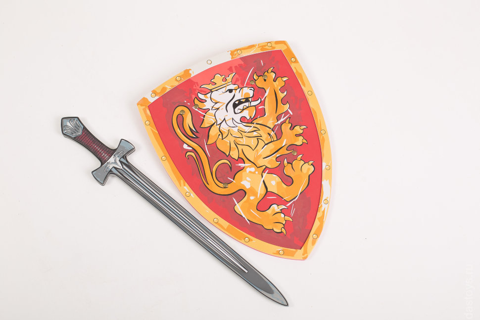 Карнавальный набор с мечем и щитом с львом