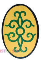 Щит варвара деревянный овальный