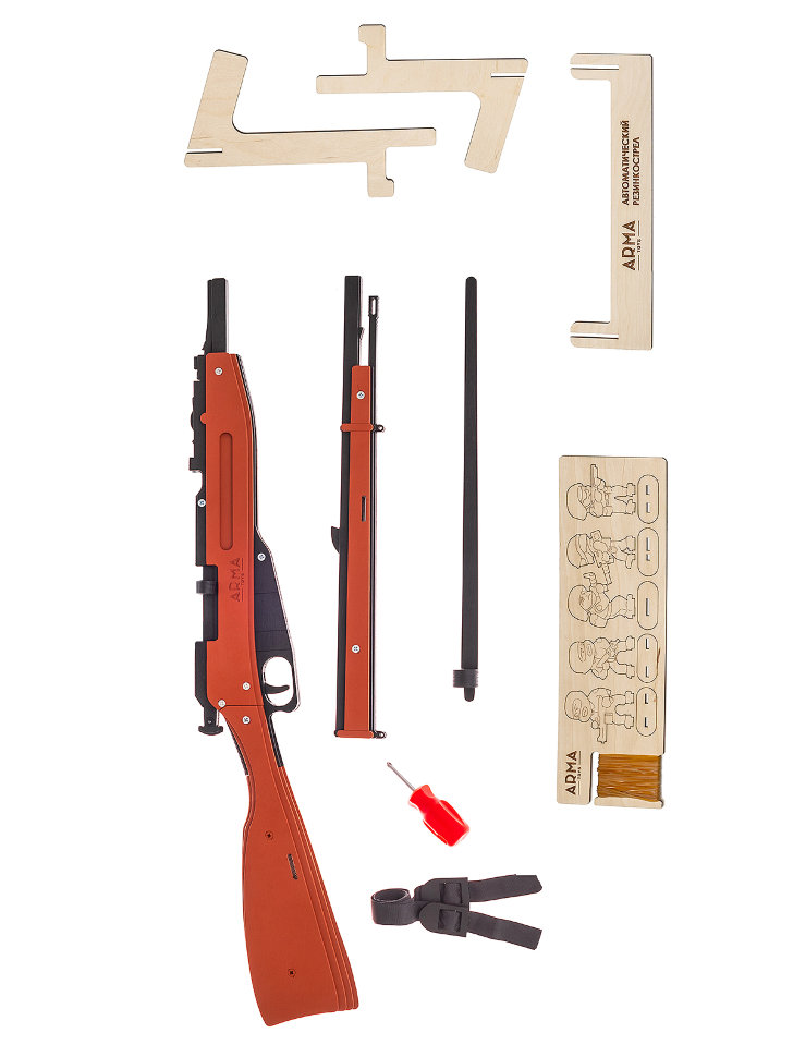 «Белая гвардия - 2»: винтовка Мосина пехотная и пистолет «Кольт», резинкострелы