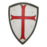 Серебряный щит с мальтийским крестом