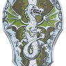 Зелёный щит с драконом