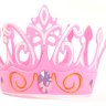 Розовая корона с драгоценным камнем 