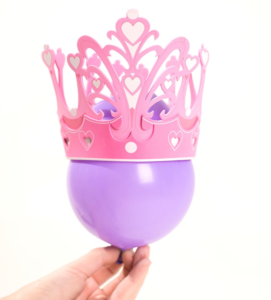 Красивая розовая корона для девочки