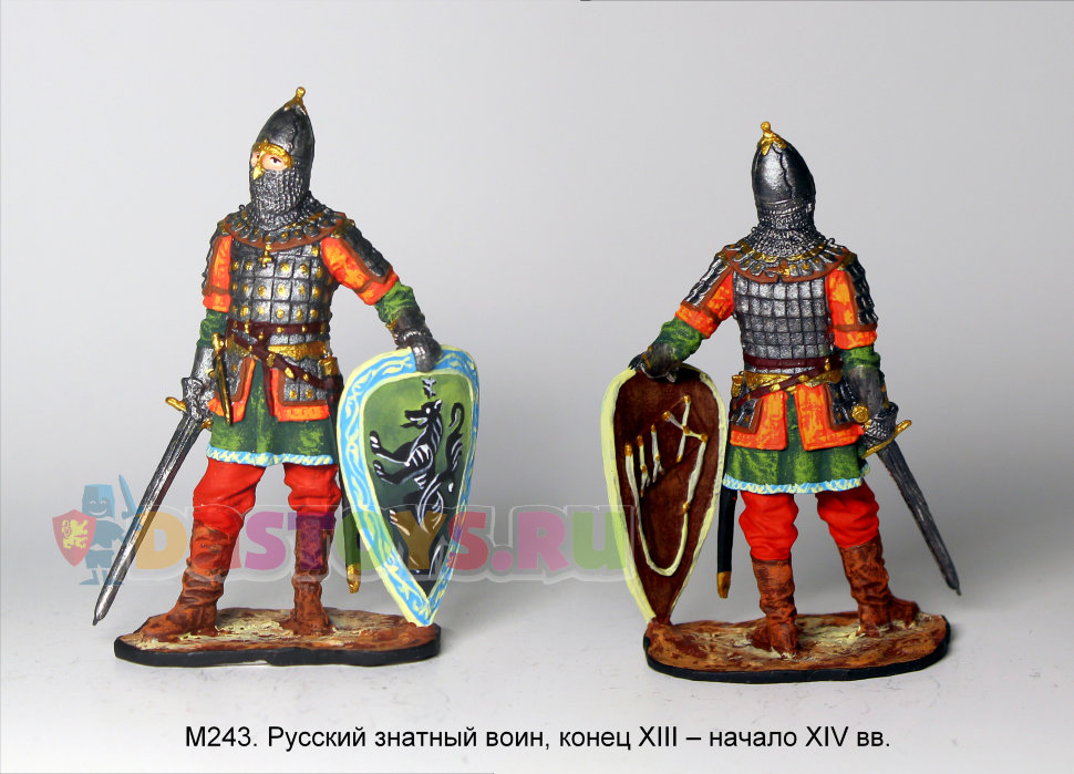 Оловянный солдатик Русский знатный воин, конец XIII – начало XIV вв.