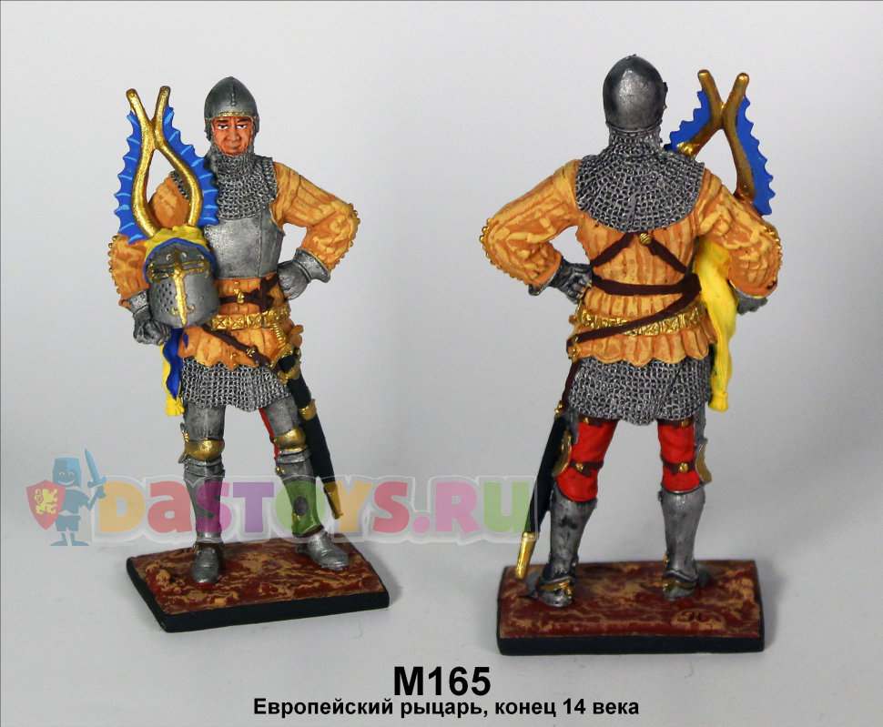 Оловянный солдатик Европейский рыцарь, конец 14 века
