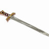 Набор рыцаря детский красный меч, шлем, плащ со львом, перевязь для меча