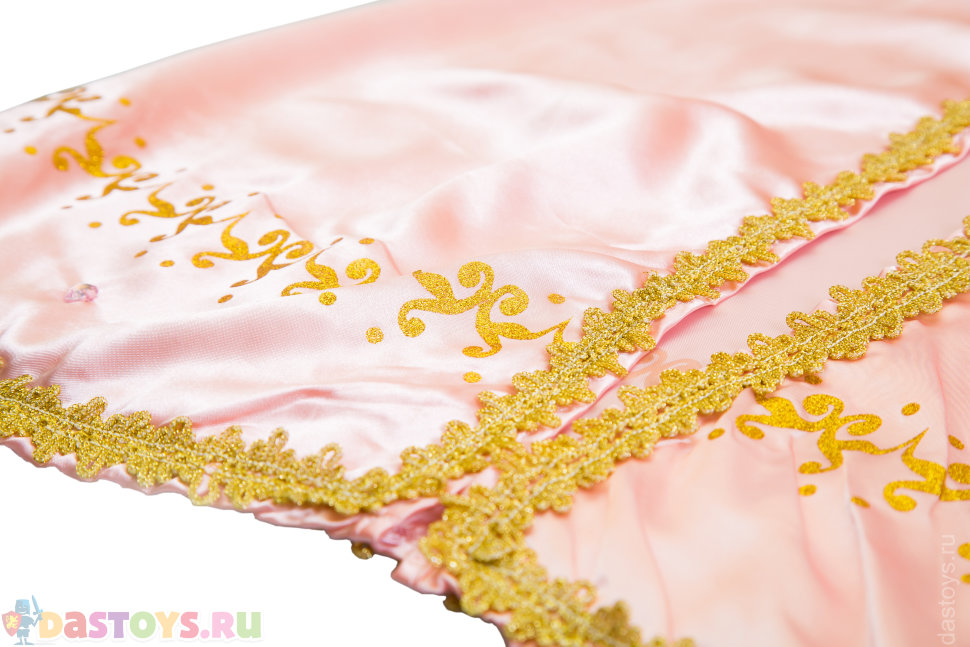 Розовая накидка с золотой окаемкой