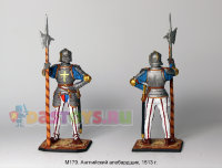 Оловянный солдатик  Английский алебардщик, 1513 г.