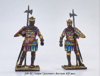 Оловянный солдатик рыцарь Генри Гросмонт. Англия, середина 14 века