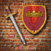 Набор рыцаря игровой щит и меч