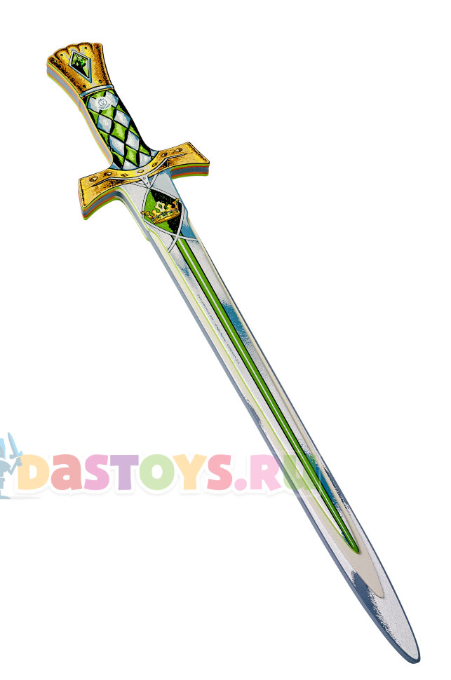 Игрушечный меч короля зеленый