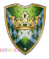 Игрушечный щит короля зеленый