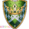 Игрушечный щит короля зеленый