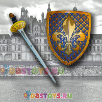 Набор игровой щит и шпага с лилией