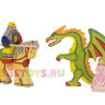 Игровой набор рыцарь на коне, дракон, принцесса