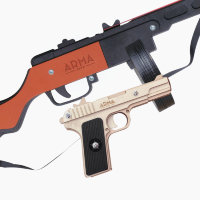 Набор Партизанский командир - 2: макеты ППШ и пистолета ТТ 33, стреляющие резинками