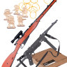 Набор “Партизанская засада”: винтовка Мосина и трофейный автомат МП-40 из дерева