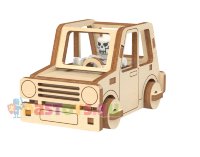 Конструктор деревянный Джип (Бибика-003)