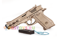 Сборная модель Lemmo Пистолет-резинкострел с мишенями (00-64)