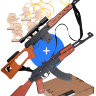 Набор резинкострелов «Высадка десанта» (Снайперская винтовка СВД и автомат)