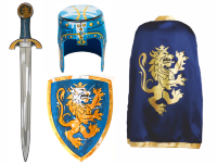 Карнавальный костюм рыцаря (синий) детский