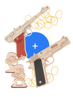 Набор «Высадка в Нормандии-1»: пистолеты «Кольт» и «Люгер», резинкострелы