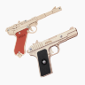 Набор «Встречные выстрелы-1»: резинкострелы пистолеты «Люгер» и ТТ белые