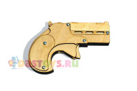 Деревянный пистолет-резинкострел “Дерринджер-КР”