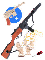 Набор «Лыжный батальон - 2»: резинкострелы автомат ППШ черный и пистолет Маузер