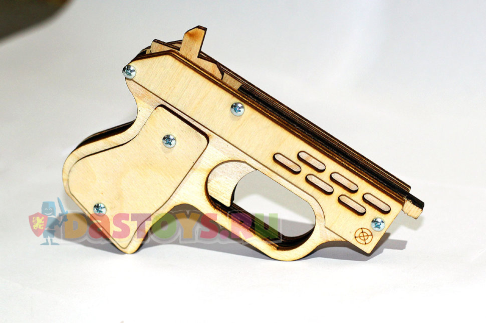 Деревянный пистолет-резинкострел “Дерринджер-КВ”