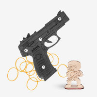 Пистолет Ярыгина (ПЯ) &quot;Грач&quot;: окрашенный деревянный макет-резинкострел