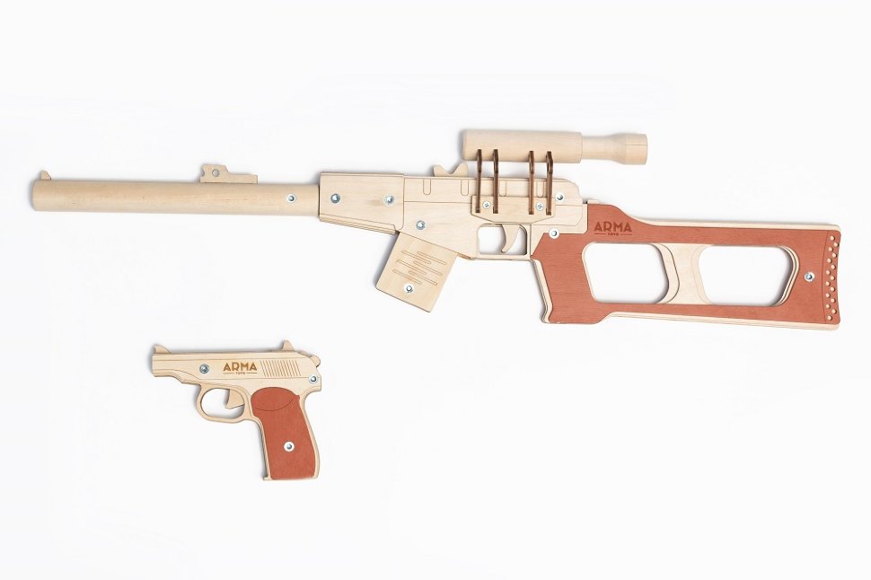 Набор «Снайпер СОБРа - 1» (резинкострелы винтовка ВСС «Винторез» и пистолет Макарова)