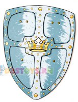 Серый щит с короной