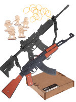 Набор «Две легенды - 3»: резинкострелы автомат и штурмовая винтовка М4