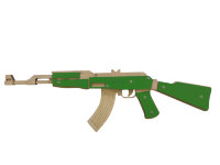 Многозарядный резинкострел, автоматическая стрельба, 70 см, съемный приклад, зеленый