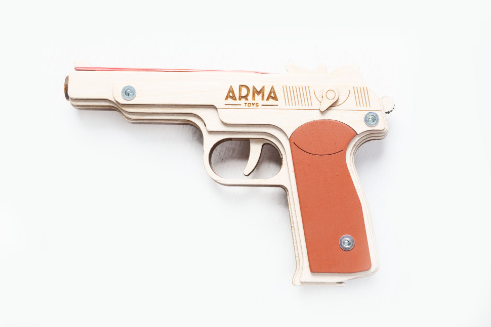 Многозарядный резинкострел ARMA  АПС (Пистолет Стечкина)