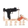 Набор игрушек-резинкострелов «Угол атаки - 2» (автомат «Узи» и пистолет «Глок»)